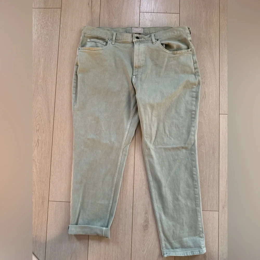 Everlane The Slim Jean Fit Sage Green Size 40x30‎